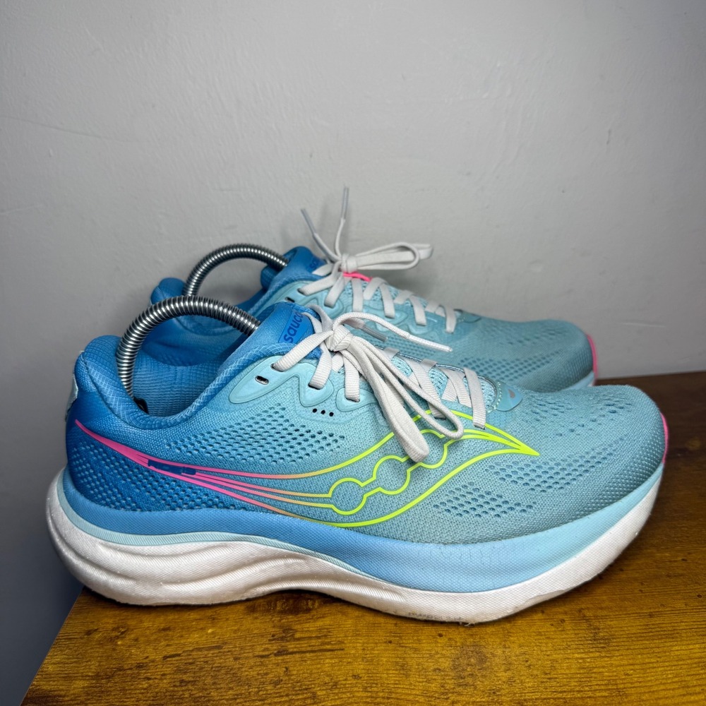 Saucony Ride 19 Running Shoes Women Size 9.5 Blue S11055-81